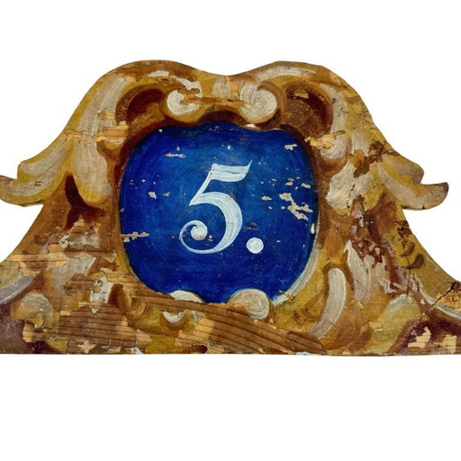 Panneau de fête foraine vintage en bois n° 5