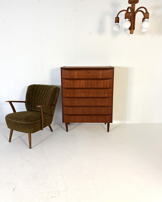 Image 1 of Vintage teakhouten plagonnière ‘Candela’, Domus ‘80