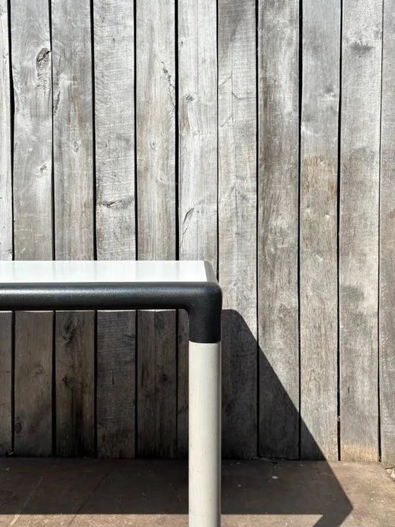 Grey wash Thonet Flex by Gerd Lange dining table, 130×80 cm | Mid-century design with character 1 of 11, Wood (photo 8 of 14)