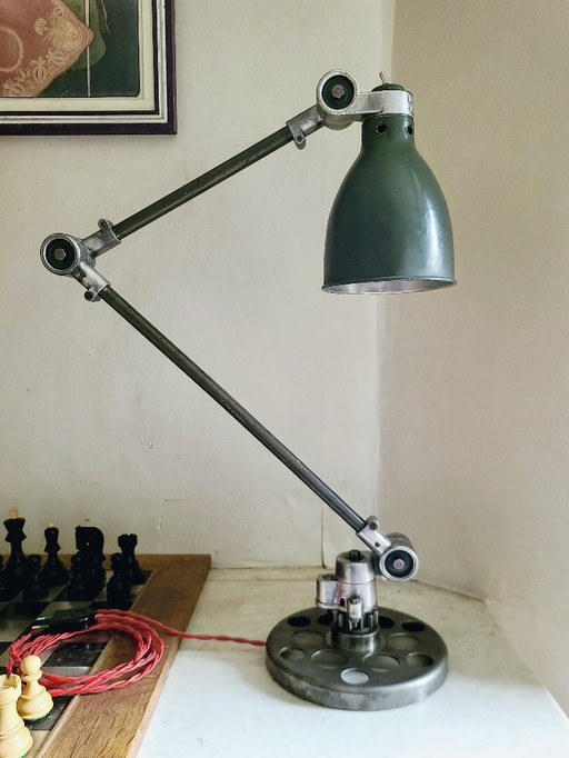 Lámpara de taller Sanfil Paris - totalmente restaurada 1940-50