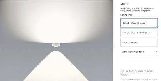 Image 1 of Occhio Sento Soffitto Due 100 Up Plafondlamp.