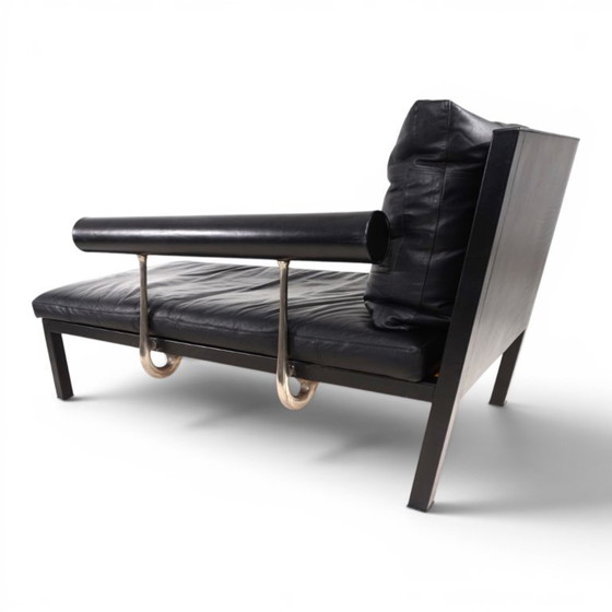 Image 1 of B&B Italia Baisity leren chaise longue/ligbed van Antonio Citterio, 1980