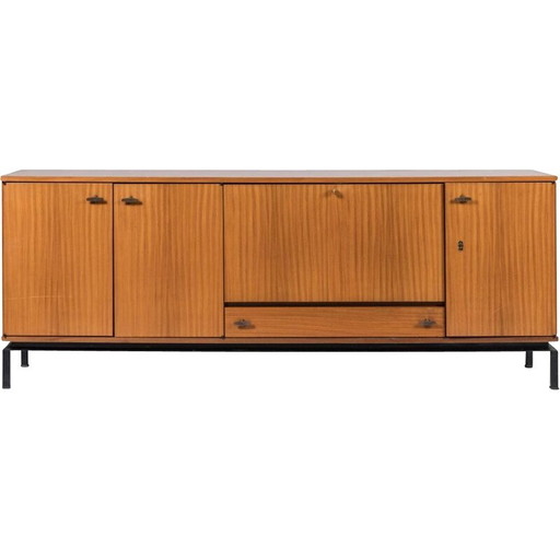 Aparador vintage de tres puertas de Marcel Gascoin, 1960