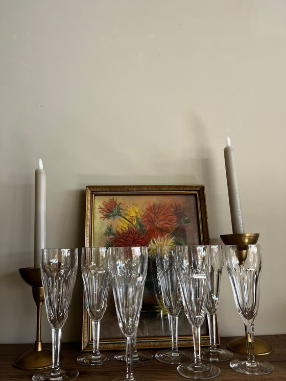 Val Saint Lambert 8 Pieces – Glass & Decanter, Crystal, Glass (photo 4 of 11)