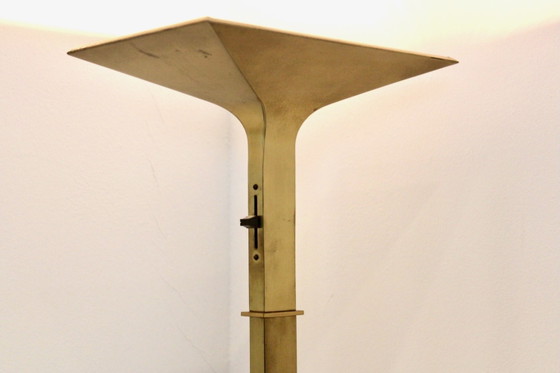 Brass Italian Uplighter Floor Lamp, stock of two, Floor lights, Mid Century Modern (photo 3 of 11)