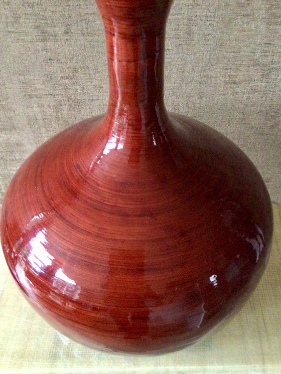 Image 1 of Großes Lakwerk Vaas van Bamboe