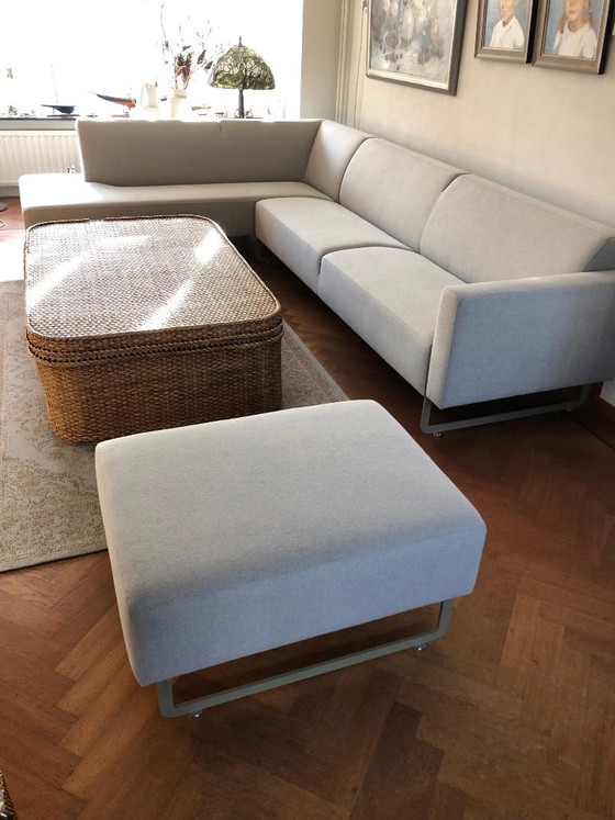 Prachtige Artifort Mare Hoekbank Met Hocker – In Absolute Nieuwstaat! – Hoekbanken, Metal, Textile (photo 3 of 27)