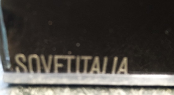 Image 1 of Mesa de centro curva de cristal de Sovet Italia