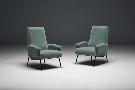 Image 1 of Mid Century Modern Lounge Chairs im Stil von Gastone Rinaldi, Italien, 1950er Jahre