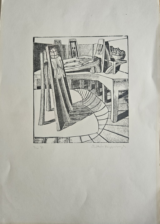 Series of Etchings by Mathieu Knippenbergh