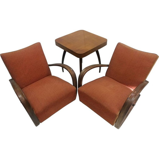 Image 1 of Vintage living room set by Halabala for Thonet, Czechoslovakia 1930s