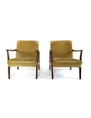 Ensemble de 2 fauteuils danois vintage des années 60