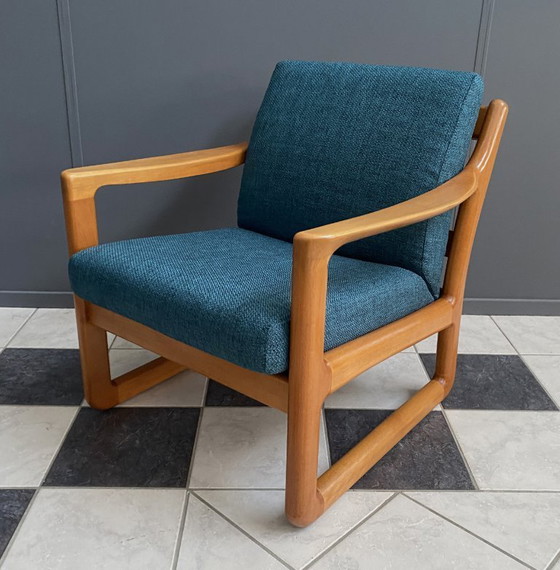 Image 1 of CFC Silkeborg arm chair by Johannes Andersen new green upholstery 1960s