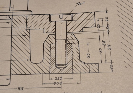 Image 1 of Originele technische tekening