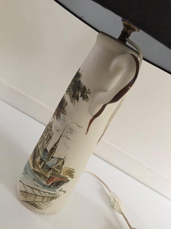Lampada in Ceramica Artigianale Cazalas – Lampade da tavolo, Textile (photo 4 of 17)