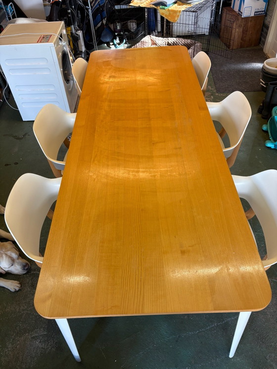 Gispen Dining set 240x090 – Wood, Plastic (photo 4 of 6)