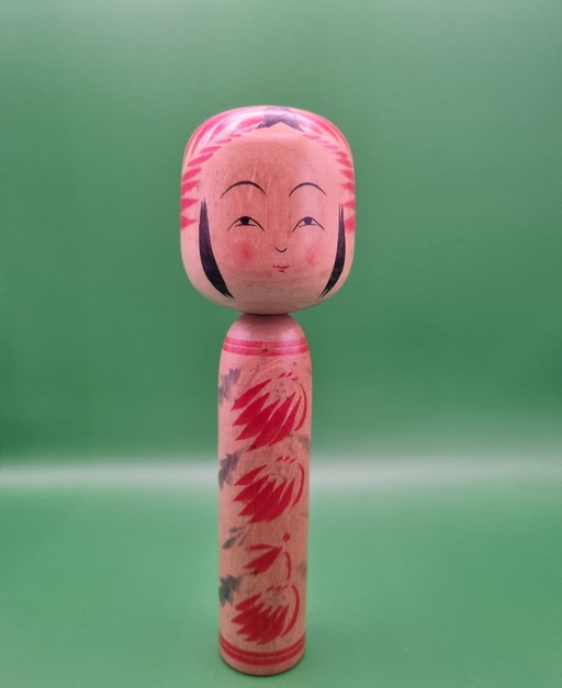 Kokeshi Togatta Vintage de Sato Mitsuoshi – decoratieve objecten, Wood