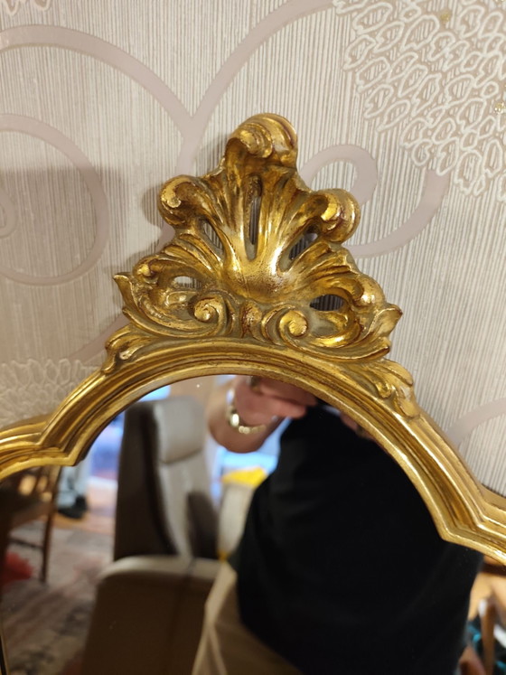 Original Vintage Deknudt Mirror – Glass, Wood (photo 5 of 7)