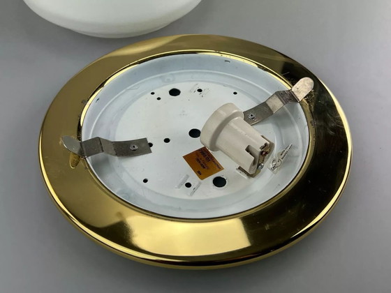 Image 1 of 60s 70s Hustadt lights Plafoniere ceiling lamp glass space age design