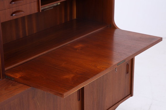 Image 1 of Vintage Teak Armoire à étagères | Mid Century Armoire Highboard | 60's Bar Armoire en bois de rangement '=)-=%.