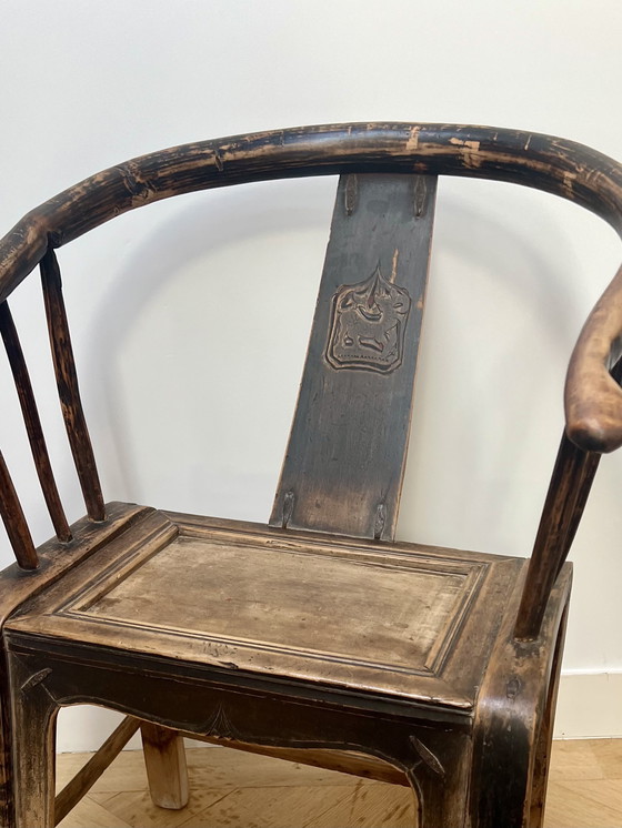 Image 1 of Stoelen 'Hoefijzer' chinois vintage (Set van 4)