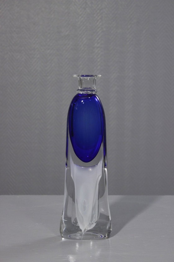 Image 1 of Imponente portacandele vintage in vetro soffiato, design Adam Jablonski, Polonia, anni '70