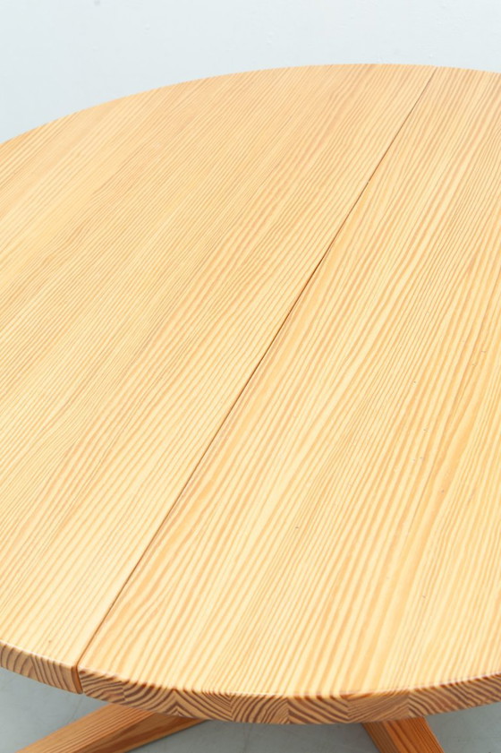 Image 1 of Extendable pine dining table by Silkeborg Møbelfabrik (1970s)