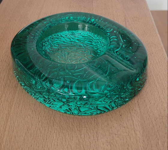 Kosta Boda Kunst Aschenbecher Massives Smaragdglas Ca.1970 – Dekorative Objekte (photo 10 of 15)