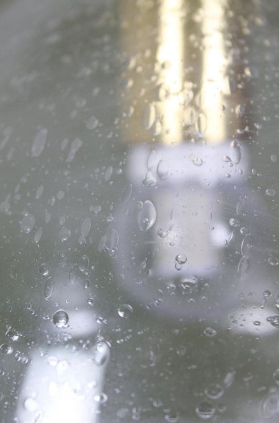 Image 1 of Lampada a sospensione vintage Doria - vetro tulipano/ghiaccio/ottone (1960)