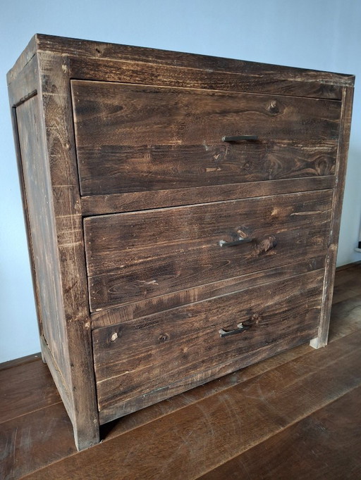 Teak sideboard with 3 drawers