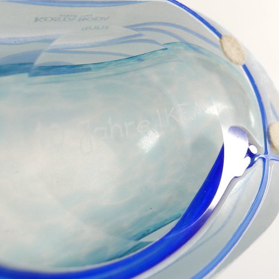 Image 1 of Kosta Boda Vase Galaxy Blue, signed Vallien