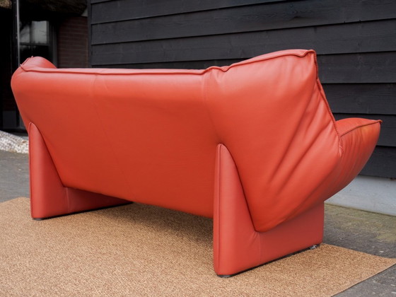 Image 1 of Leolux Tango | Canapé design 3 places | Cuir rouge | Vintage