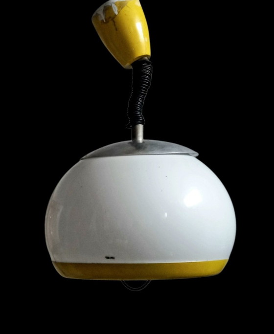 Image 1 of Lampadario in plexi opalino produzione Stilux 