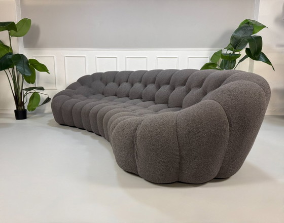 Image 1 of Roche Bobois Bubble 5 Seater Grey Designer Sofa Fabric Couch