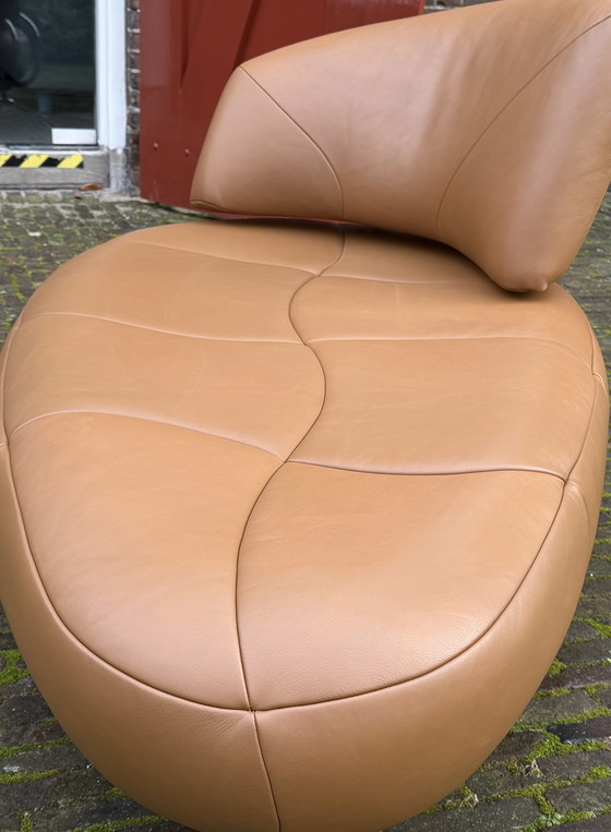 Image 1 of Fauteuil/méridienne Leolux Kikko en cuir Noli