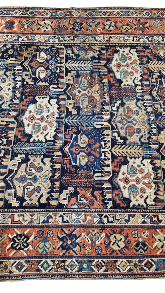 Image 1 of Handmade Antiek Persian wool Qashqai carpet Tribal Nomad 148x258cm