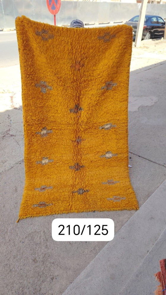 Image 1 of Handgeknoopt Berber kleed wol 210x125cm