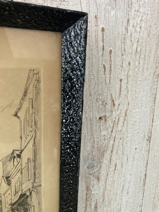 Image 1 of Antique painting of Montmartre (Paris)