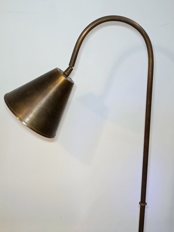 Lampadaire en Laiton par Jacques Adnet pour Valenti 1960s – Brass (photo 4 of 11)