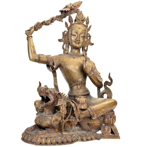 Antike nepalesische Mañjuśrī – Kathmandu-Tal, 19. Jahrhundert