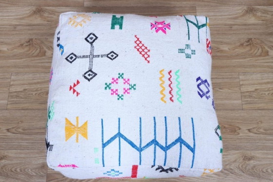 Image 1 of Copri pouf kilim marocchino fatto a mano