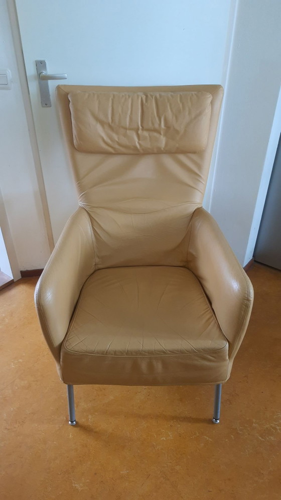 Montis, poltrona in pelle, giallo senape – Poltrone (photo 3 of 15)