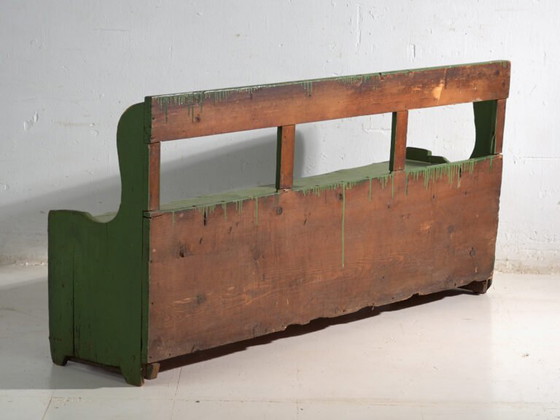Antique painted storage bench – Central Europe, circa 1900 – Benches, Rustic (photo 33 of 35)