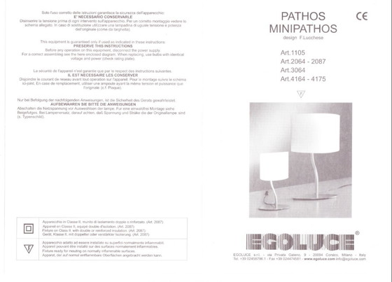 Lámparas colgantes de diseño Egoluce Pathos, juego de 2, diseño italiano, Vidrio, Metal, Blanco, Modern (foto 14 de 15)