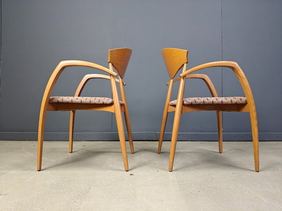 Image 1 of Vintage spanish wooden  armchairs, 1990s set of 6