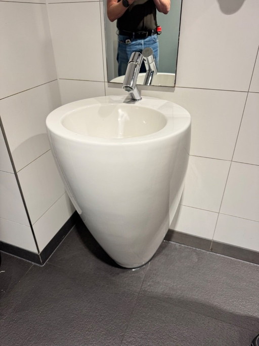 Alessi washbasin – zuil, Ceramic (photo 2 of 5)
