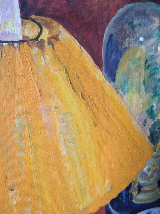 Interior painting, oil.