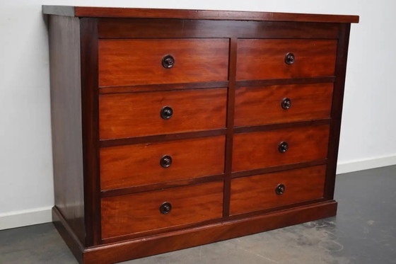 Image 1 of English mahogany chest of drawers / chest of drawers, 1930s