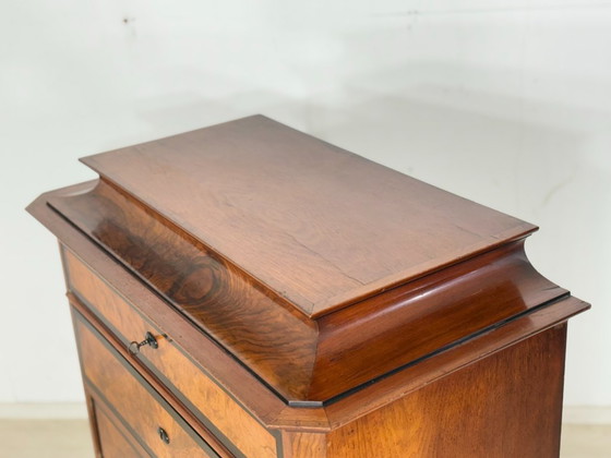 Image 1 of Zeer mooie antieke chiffonière ladekast/wastafel uit circa 1900, Biedermeier-stijl