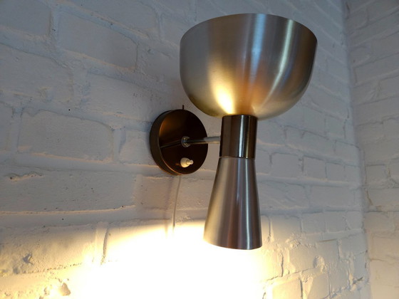 Image 1 of Lampada da parete Herda Diabolo, vintage in alluminio stile spaziale con lampada color bronzo